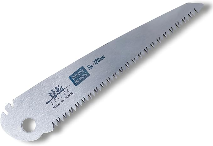 SUIZAN Replacement Blade for Japanese Folding Saw 4.7" Versatile for Wood