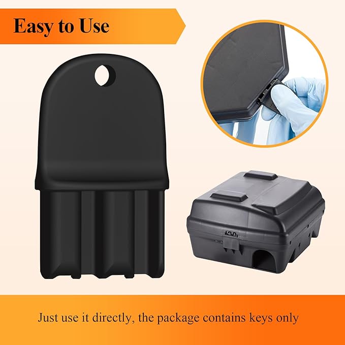 5 Pcs Mouse Station Key Replacement, Fit for Bell Labs Protecta EVO Express, Ambush, Circuit and Protecta EVO Landscape Mouse Stations, in Home&Commercial Environment