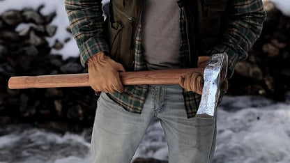 1844 Helko Werk Germany Classic Nordic Splitting Axe - Made in Germany for Splitting Wood and Splitting Rounds and Heavy Duty Firewood, Scandinavian Axe - Head 5.5 lbs, Handle 31 in. (Nordic) #13521