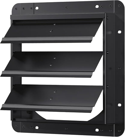 10 Inch Aluminum Automatic Shutter Louver Vent (No Fan Blades and Motor) for Home Attics, Workshops, Barn, Greenhouse
