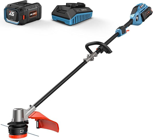 SENIX 16-Inch String Trimmer, 60V Cordless Weed Wacker, Variable Speed, 3.0Ah Battery and Charger Included
