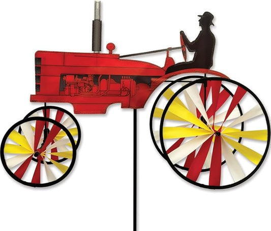 23 in. Old Tractor Spinner - Red