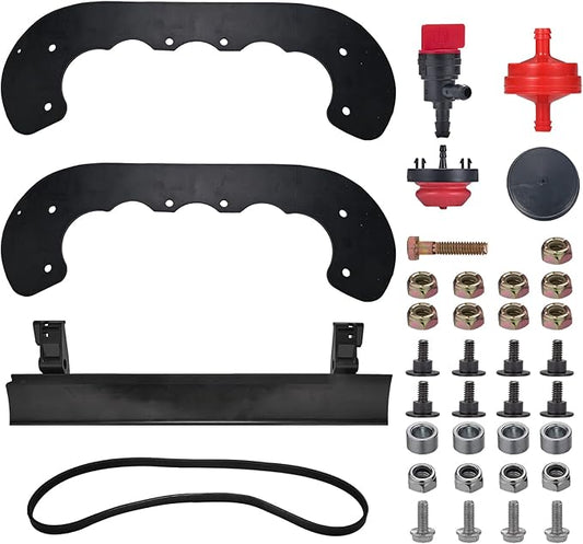 99-9313 Snow Blower Rubber Paddles for Toro PowerClear 721 821 Snowblower Paddle with 133-5585 108-4884 Scraper & 121-6622 V-Belt Mounting Hardware Kit - （10MM Thick） for Commercial Machines