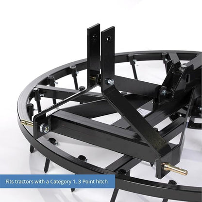 Titan Attachments Arena Spin Harrow Groomer 72" Cat 1 3 Point Quick Hitch HD