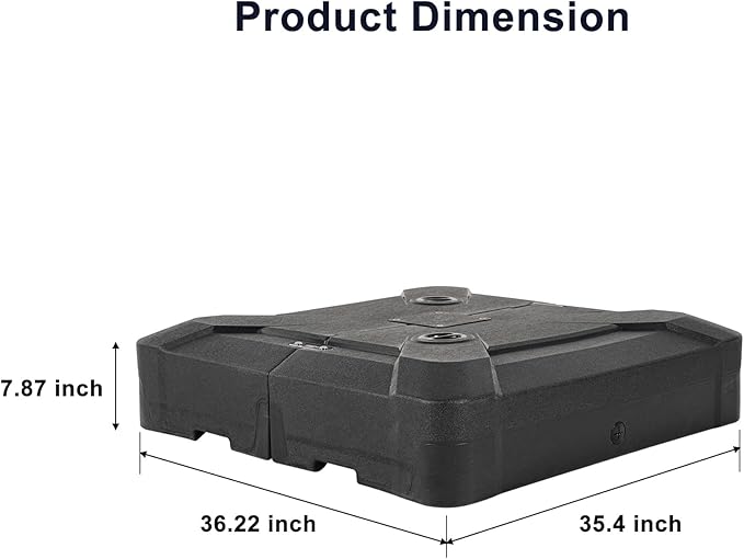 PURPLE LEAF 9' x 12' Cantilever Patio Umbrella Outdoor Umbrella with 280lbs Base Large Rectangular Windproof Offset Umbrella for Pool Deck Garden, Mist Grey