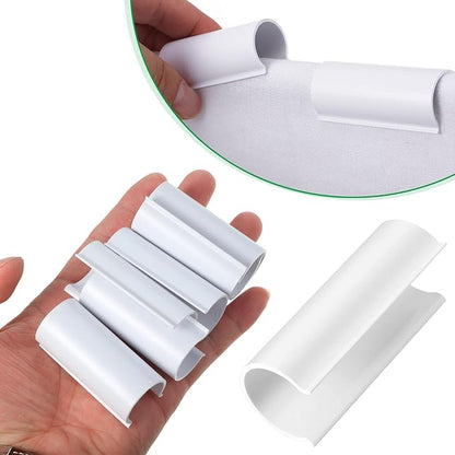 Jetec 128 Pieces PVC Pipe Clips Covers 2.4 Inches Long Greenhouse Clamps for Netting for Greenhouses Garden Shelters Bird Protection(For 1 Inch PVC Pipe,White)