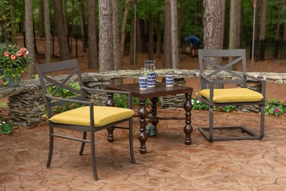 Sunbrella Patio Cushions - (2 Pack) - 20" W x 20" L x 2.5" T, Outdoor Chair Cushion with Comfort, Style & Durability Designed for Outdoor Living - Made in The USA