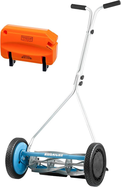 American Lawn Mower Company 1415-16SK2 16-Inch 5-Blade Push Reel Lawn Mower with Sharpener