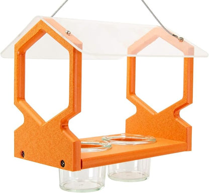 JCs Wildlife Geometric Hanging Oriole Jelly Bird Feeder - Made in The USA - Outdoor Grape Jelly Bird Feeder