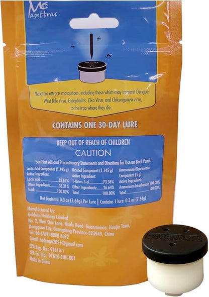 MM400 Trap + MAXTTRAC Lure: Premium Quality snags Mosquitoes, gnats, midges Across ½ Acre—3-Year Guarantee, Lures Blood-Suckers efficiently