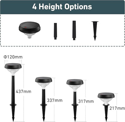 Linkind Solar Lights Outdoor 8 Pack, Solar Pathway Lights, Warm White Landscape Path Lights Waterproof for Walkway Yard Garden Driveway