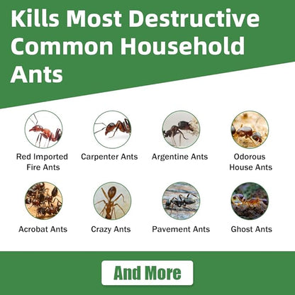 36 PCS Ant Killer Gel Bait Stations, Extra Strengthen Ant Bait Traps, Long-Lasting Effective Pest Gel for Carpenter Ants and Other Common Household Ants, No Mess Easy Use, Safe for Pets and Kids