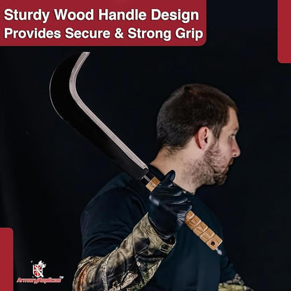 Armory Replicas Full Tang Machete Knife - Multipurpose Outdoor Tool for Gardening