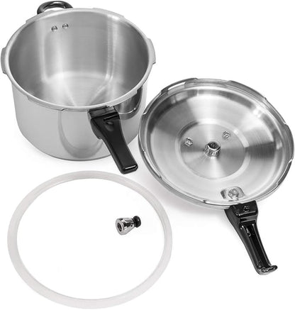 Barton 6Qt Pressure Canner With Release Valve Aluminum Canning Cooker Pot Stove Top Instant Fast Cooking Stewing Locking Lid, 6 Quart