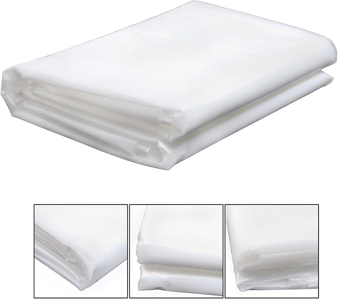 20 x 25FT Greenhouse Plastic Sheeting, 6 Mil Heavy Duty Clear Polyethylene Film, Covering for Gardening, Farming