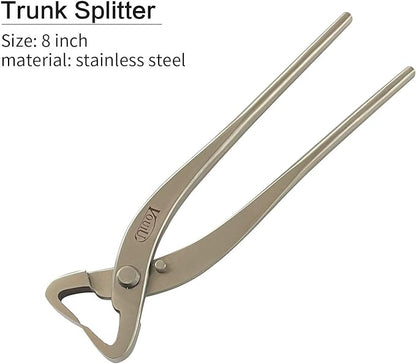 6-Piece Bonsai Tool Set,Knob Cutter,Trunk Splitter,Concave Cutter,Wire Cutter,Jin Pliers,Bonsai Scissors