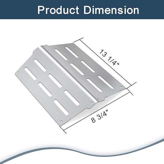 Heat Deflectors for Weber Genesis 300 Series Grills with Front Control Knob, Genesis S310 S320 S330 E310 E320 E330,13.26" Heat Deflectors for Weber 7620 7621 (7622 * 2, 304 Stainless Steel)
