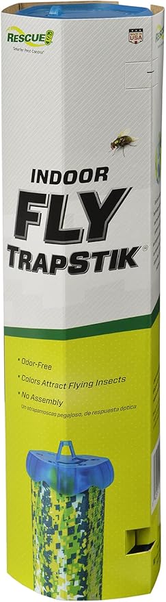 RESCUE! Fly TrapStik – Indoor Hanging Fly Trap - 9 Pack