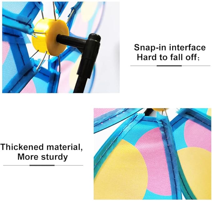 4PCS Wind Spinners for Yard and Garden, Lawn Yard Decorations Pinwheels Colorful Whirligigs Windmill Kids Toys for Outdoor Decor