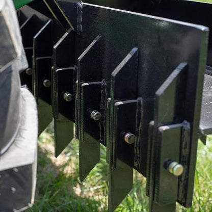 Titan Attachments 60in Soil Yard Pulverizer, Spiked Drum, Category 1 and 2, 3 Point, Quick Hitch Compatible