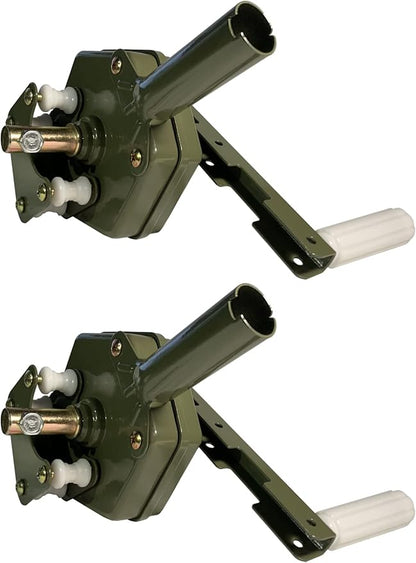 UYGALAXY 2PCS Greenhouse Sidewall Manual Film Roll up Hand Crank Winch for Greenhouse Ventilation ﻿Agricultural