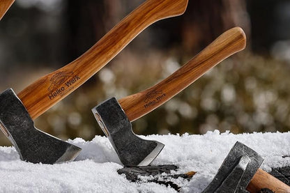 1844 Helko Werk Germany Traditional Wölfling Hatchet - Made in Germany Compact Ultralight Bushcraft Backpacking Hand-Forged Hatchet Head 0.75 lbs, Handle 10.5 in (Wölfling) #11325