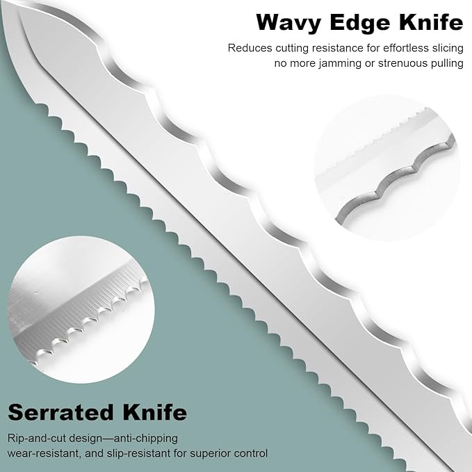 Sod Cutter knife: Stainless Steel Garden Knife 11.14-inch sharp blade, double-edged sod knife for outdoor, Lawn Repair, easy to carry (new blue)