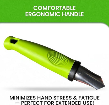 Garden Guru Hand Weeder Tool with Ergonomic Handle - Rust Resistant Weed Puller for Planting, Weeding, Flower and Vegetable Care in Lawn Garden Yard - 1 Case (50 pcs)