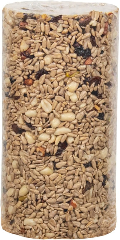 JCs Wildlife No Mess, No Waste Fruit Blend Premium Bird Seed Small Cylinder with Hole, 2 lb (2 Cylinder)