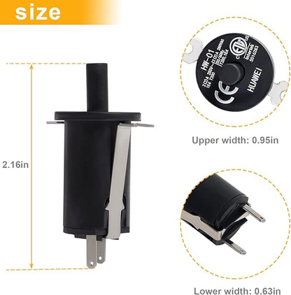 3-Pack 9904190041 Hopper Lid/Door Switch Kit, 𝟵𝟵𝟬𝟰𝟭𝟵𝟬𝟬𝟰𝟭 Replacement Part for Masterbuilt Gravity Series 800/560/1050 XL Digital Charcoal Grill Smoker Masterbuilt Smoker Parts