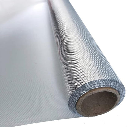 Plant Grow Film Mylar Diamond Reflective Foil 100% Light Blocking (4.3 MIL Diamond Film 4x25 FT, Diamond on White)