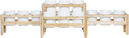 Greenes Fence Two-Tiers Fifteen Bucket Elevated Cedar Wood Garden Frame, 125 in. x 43 in. x 30 in. - Made in USA with North American Cedar