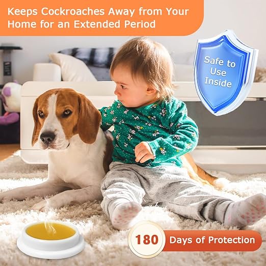 48 Pack Cockroach Gel Bait, Highly Effective Roach Killer Indoor Infestation Solution, Fast Acting Cockroach Killer Indoor Home Kitchen Use, Easy to Apply & No Mess Roach Bait Gel, Long-Lasting