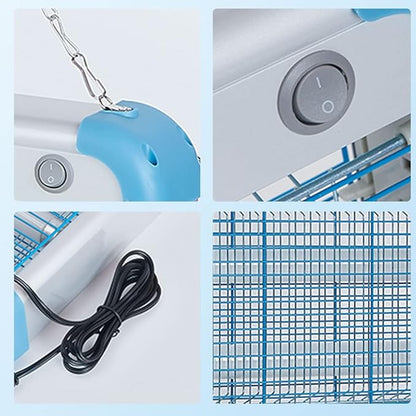 Electric Bug Zapper, 3000 Volt Powerful Flying Insect Mosquito Flies Killer 20W Blue UV Light Attract, Plug-in Pest Control Machine for Moth,Fruit Fly,Fungus Gnat,Garage Catcher/Eliminator/Shocker