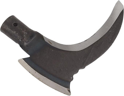 Luqeeg Weeding Sickle, High Manganese Steel Double Sickle Gardening Multipurpose Manual Agricultural Weeding Tools for Gardening Tools (Single Cutter Head)