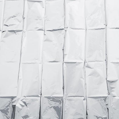 High Silver Reflective Mylar Film, Plant Reflective Film Mylar Sheet Greenhouse Covering Foil Sheets Increase Plant Growth for Outdoor Indoor Grow Room Farming Camping Reduce Uneven Heat