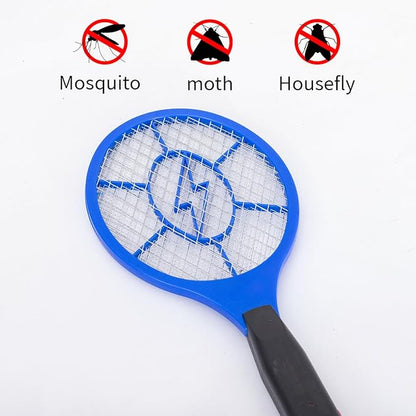ZhouHe Pack of 2 Electric Fly Swatter Bug Zapper Battery Operated Flies Killer Indoor & Outdoor Pest Control Mosquito Zapper and Insect Catcher Racket（red＆Blue）