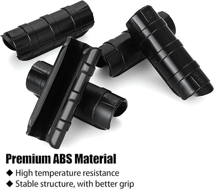 50 PCS Greenhouse Clips 3/4 inch Plastic Greenhouse Clamps 20mm Black ABS Snap Clamp Tube Clip Garden Buildings Tube Clip for Greenhouse Film Sunshade Nets Frame Shelters- Outer Ø 0.95” inner Ø 0.78”