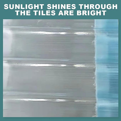 Plastic Roof Panels,Translucent Greenhouse Panel,Daylighting Roof Panels,Sturdy Panel,Cuts Easily,for Patio Garden Balcony etc.(35.43x62.99in)