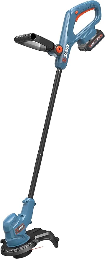 SENIX X2 20 Volt Max* 2-Piece Cordless Power Tool Combo Kit with Battery Powered 10-Inch String Trimmer and Variable Speed Leaf Blower, Includes 4.0 Ah Battery & Charger (S2K2B1-03)