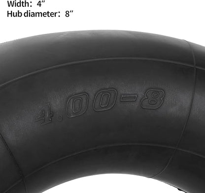 RUTU 4.80/4.00-8 480/400-8 Inner Tube with TR87 Angled Valve for Mini Bikes Go-Kartings Mowers Hand Trucks Perssure Washers Wheelbarrows Carts Yard Trailers Isobutylene