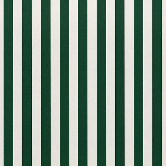 RSH DECOR Deep Seating Cushion with Pillow Back | 22” x 25” x 5" Seat | Water and Fade-Resistant Spun Fabric | Made in USA | Outdoor Chair Cushion Set for Patio (Hunter Green & White Stripe)
