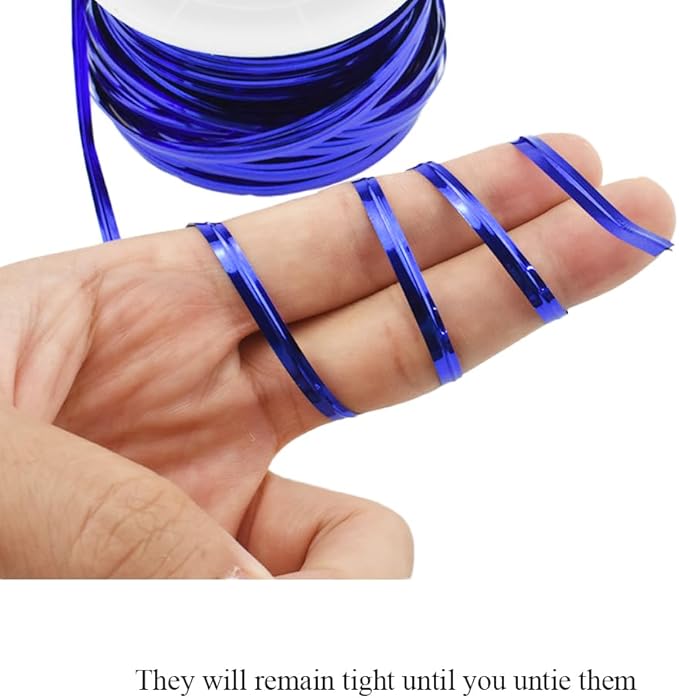 HAHIYO 100Yards/300Feet/91M Blue Metal Twist Ties Bread Candy Coffee Bag Ties Plant Garden Twist Ties for Cellophane Treat Bag Gift Wraping Bag Plastic Bag Halloween Party Cake Present Art Craft