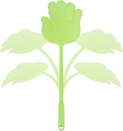 Dirza Fly Swatter - Funny Hand Shaped Fly Swatters - Durable -Colorful Manual Flyswatter Plastic Bug Swatters for Home Indoor Outdoor Classroom Office 5 Pack