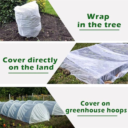Plant Freeze Protection Cover, 7x50ft Frost Cloth Winter Garden Blanket, Floating Row Cover for Cold Weather and Shade, Perfect for Outdoor Vegetables, Trees, Greenhouse