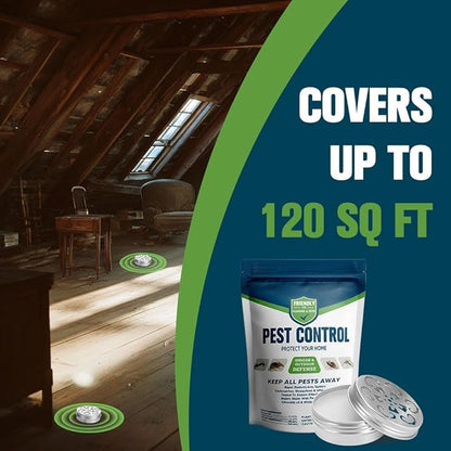 Pest Control,Rodent Repellent for Cars Engines,Car Rat Repellent,Car Rodent Repellent Outdoor/Indoor, Mice Repellent for Cars,Also Strongly Repel Mosquito,Roaches,Spider,Ants, &Other Pests-2P