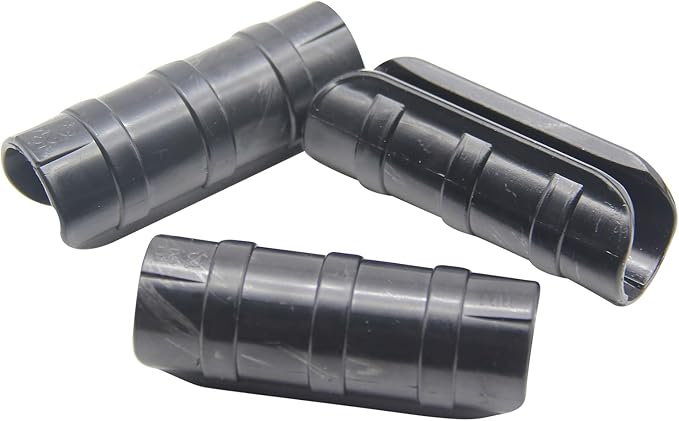 Garden Greenhouse Clips Pack of 10, Black, Outer Diameter 0.94-1.02in, ABS+PC Material, High-Temperature & Cold Resistant