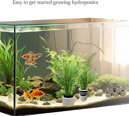 40 Pcs Aquatic Plants Fixed Rings Set, Anti-Floating Ceramic Aquarium-Plant Rings Plant Weights Pot, AquaticPlant Fixed Holder Aquarium-Landscape Decoration Fish Tank Accessories