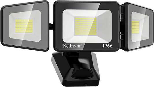 LED Flood Lights Outdoor 120W, 12000lm LED Security Light, High Brightness 4500K Warm White Light with IP66 Waterproof Exterior Floodlights for Yard, Garden,Playground