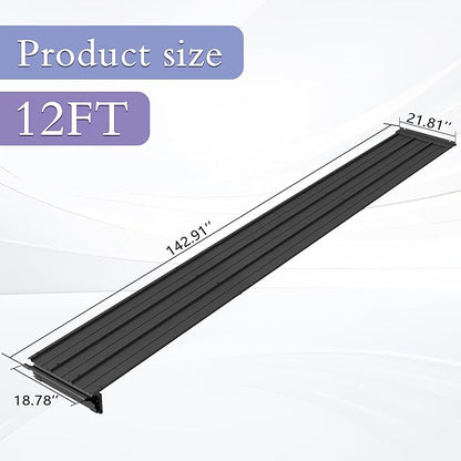 Gazebo Connector Kit for 12ft Width Lean-to Gazebo, Rustproof Steel Roof Joining Panel for Extending and Linking 12'x20' Wall Mount Gazebos
